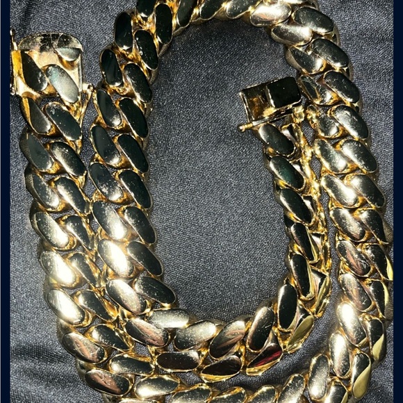 Gold plated cuban link